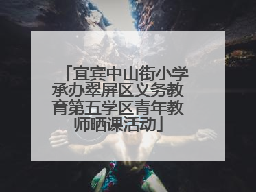 宜宾中山街小学承办翠屏区义务教育第五学区青年教师晒课活动