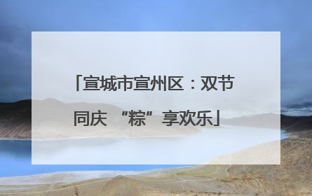 宣城市宣州区：双节同庆 “粽”享欢乐