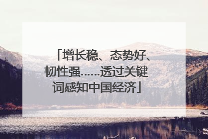 增长稳、态势好、韧性强……透过关键词感知中国经济