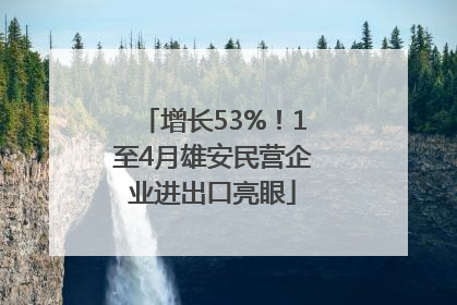 增长53%！1至4月雄安民营企业进出口亮眼