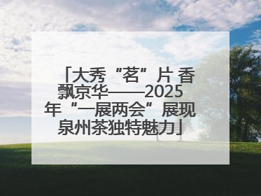 大秀“茗”片 香飘京华——2025年“一展两会”展现泉州茶独特魅力