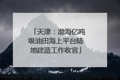天津：渤海亿吨级油田海上平台陆地建造工作收官