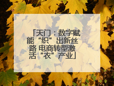 天门：数字赋能“织”出新丝路 电商转型激活“衣”产业