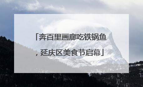 奔百里画廊吃铁锅鱼，延庆区美食节启幕