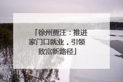 徐州贾汪：推进家门口就业，引领致富新路径