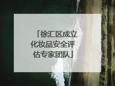 徐汇区成立化妆品安全评估专家团队
