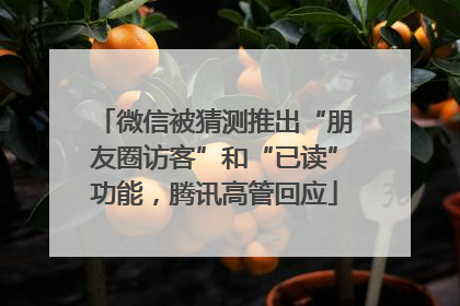 微信被猜测推出“朋友圈访客”和“已读”功能，腾讯高管回应