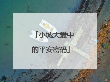 小城大爱中的平安密码