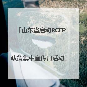 山东省启动RCEP政策集中宣传月活动