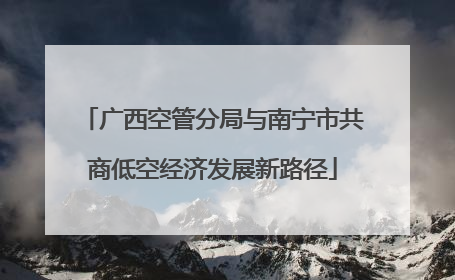 广西空管分局与南宁市共商低空经济发展新路径