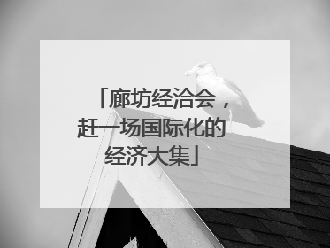 廊坊经洽会，赶一场国际化的经济大集