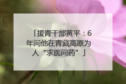 援青干部黄平：6年间他在青藏高原为人“求医问药”