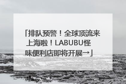 排队预警！全球顶流来上海啦！LABUBU怪味便利店即将开展→