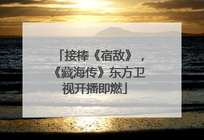 接棒《宿敌》，《藏海传》东方卫视开播即燃
