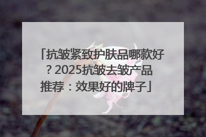 抗皱紧致护肤品哪款好？2025抗皱去皱产品推荐：效果好的牌子