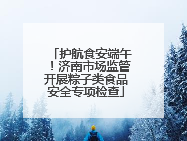 护航食安端午！济南市场监管开展粽子类食品安全专项检查