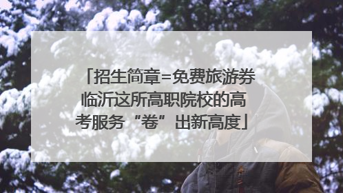 招生简章=免费旅游券 临沂这所高职院校的高考服务“卷”出新高度
