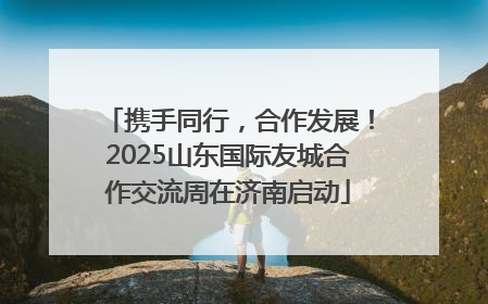 携手同行，合作发展！2025山东国际友城合作交流周在济南启动