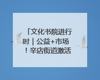 文化书院进行时｜公益+市场！辛店街道激活社区新动能