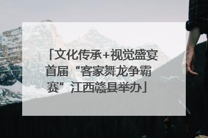 文化传承+视觉盛宴 首届“客家舞龙争霸赛”江西赣县举办