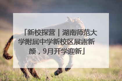 新校探营｜湖南师范大学附属中学新校区展露新颜，9月开学迎新