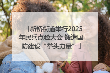 新桥街道举行2025年民兵点验大会 锻造国防建设“拳头力量”