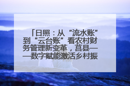 日照：从“流水账”到“云台账”看农村财务管理新变革，莒县——数字赋能激活乡村振兴“一池春水”