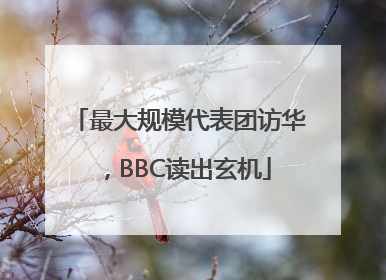 最大规模代表团访华，BBC读出玄机