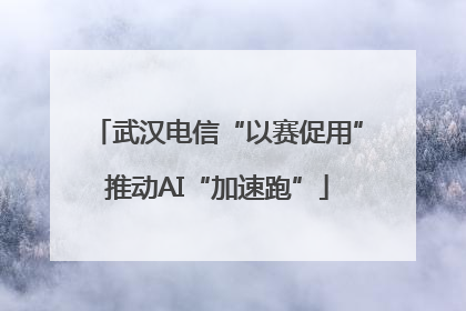 武汉电信“以赛促用”推动AI“加速跑”