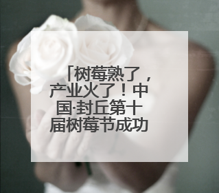 树莓熟了，产业火了！中国·封丘第十届树莓节成功举办