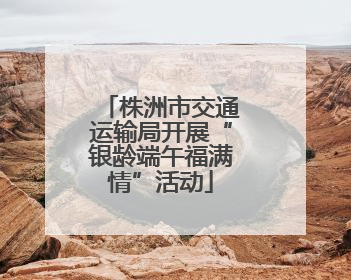 株洲市交通运输局开展“银龄端午福满情”活动