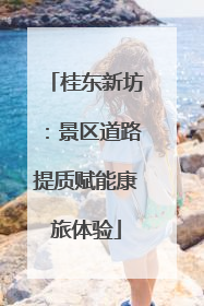 桂东新坊：景区道路提质赋能康旅体验