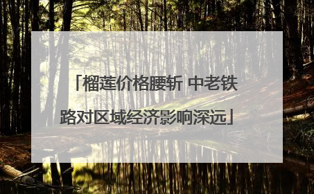 榴莲价格腰斩 中老铁路对区域经济影响深远
