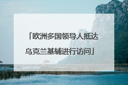 欧洲多国领导人抵达乌克兰基辅进行访问