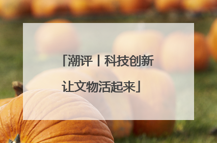 潮评丨科技创新让文物活起来