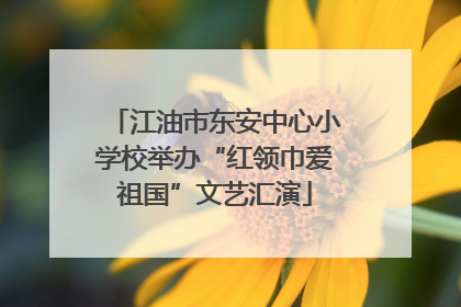 江油市东安中心小学校举办“红领巾爱祖国”文艺汇演