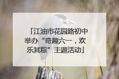 江油市花园路初中举办“奇趣六一，欢乐其粽”主题活动