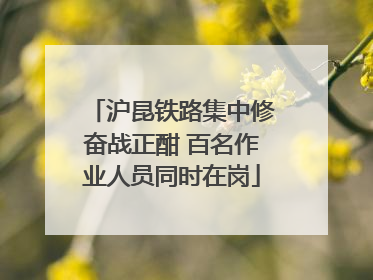 沪昆铁路集中修奋战正酣 百名作业人员同时在岗