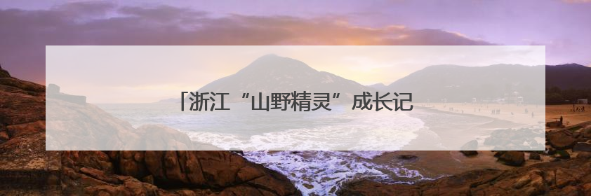 浙江“山野精灵”成长记：万物共生绘就和美画卷