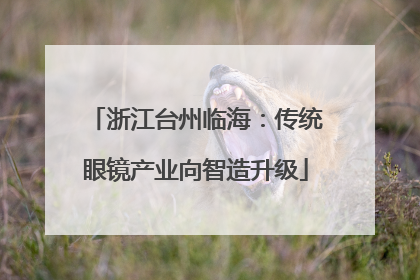 浙江台州临海：传统眼镜产业向智造升级