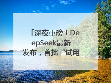 深夜重磅！DeepSeek最新发布，首批“试用体验”出炉→