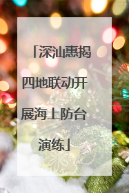 深汕惠揭四地联动开展海上防台演练