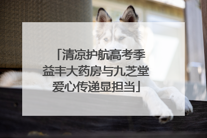 清凉护航高考季 益丰大药房与九芝堂爱心传递显担当