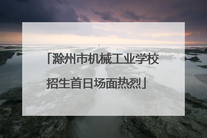 滁州市机械工业学校招生首日场面热烈