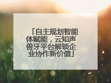 自主规划智能体赋能，云知声兽牙平台解锁企业协作新价值
