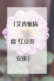 艾香驱病瘴 红豆寄安康