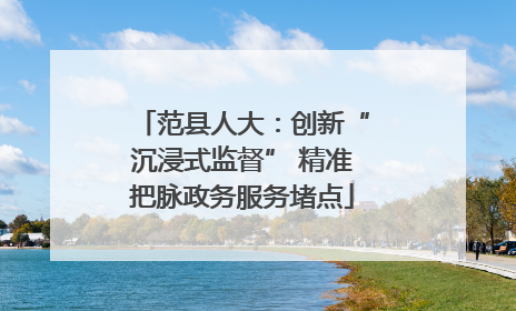 范县人大：创新“沉浸式监督” 精准把脉政务服务堵点