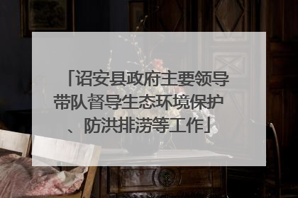 诏安县政府主要领导带队督导生态环境保护、防洪排涝等工作