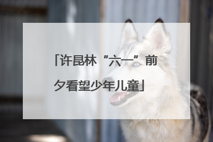许昆林“六一”前夕看望少年儿童