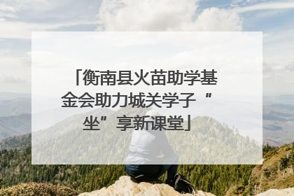 衡南县火苗助学基金会助力城关学子“坐”享新课堂